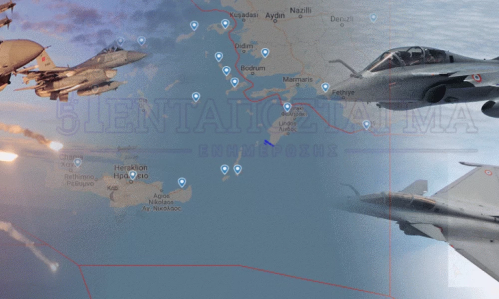 Στα ''κάγκελα'' οι Τούρκοι: ''Επιθετικές οι κινήσεις των Ελλήνων με τα Rafale'